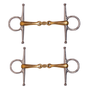 Full Cheek Curved Snaffle Bit with Lozenge