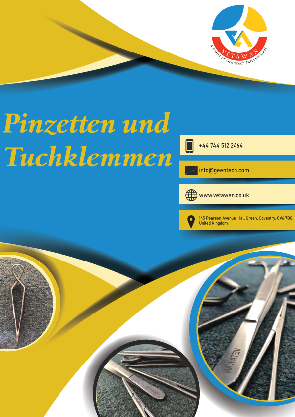 Pinzetten und Tuchklemmen